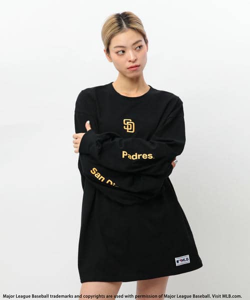 【MLB】刺繍ロゴロンTEE 詳細画像