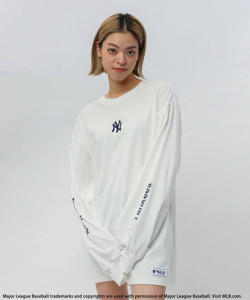 【MLB】刺繍ロゴロンTEE 詳細画像 ホワイト 2