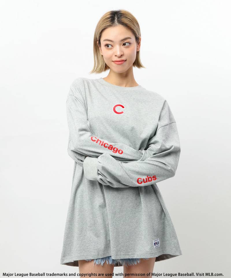 【MLB】刺繍ロゴロンTEE 詳細画像 グレー 1