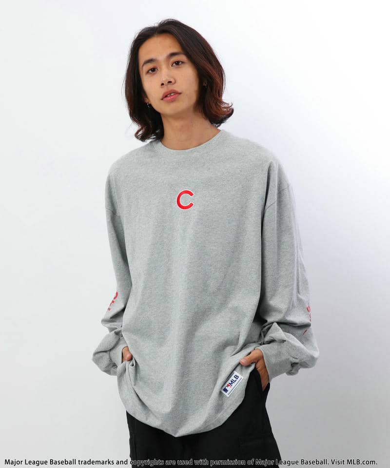 【MLB】刺繍ロゴロンTEE 詳細画像 グレー 13
