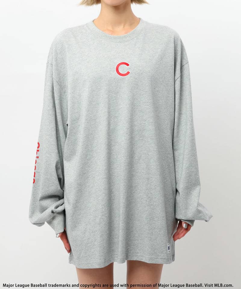 【MLB】刺繍ロゴロンTEE 詳細画像 グレー 6