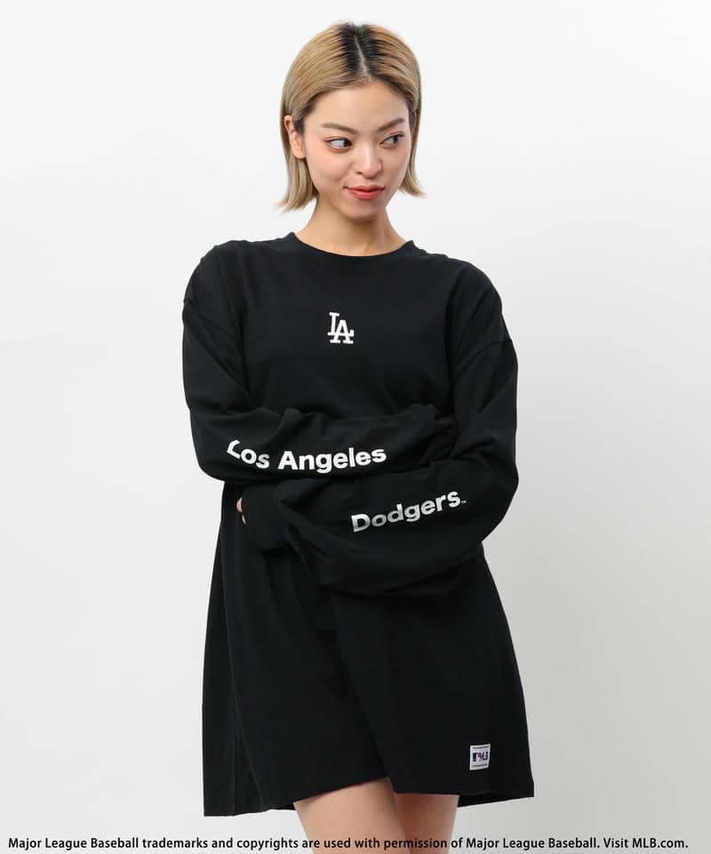【MLB】刺繍ロゴロンTEE 詳細画像 ブラック 2