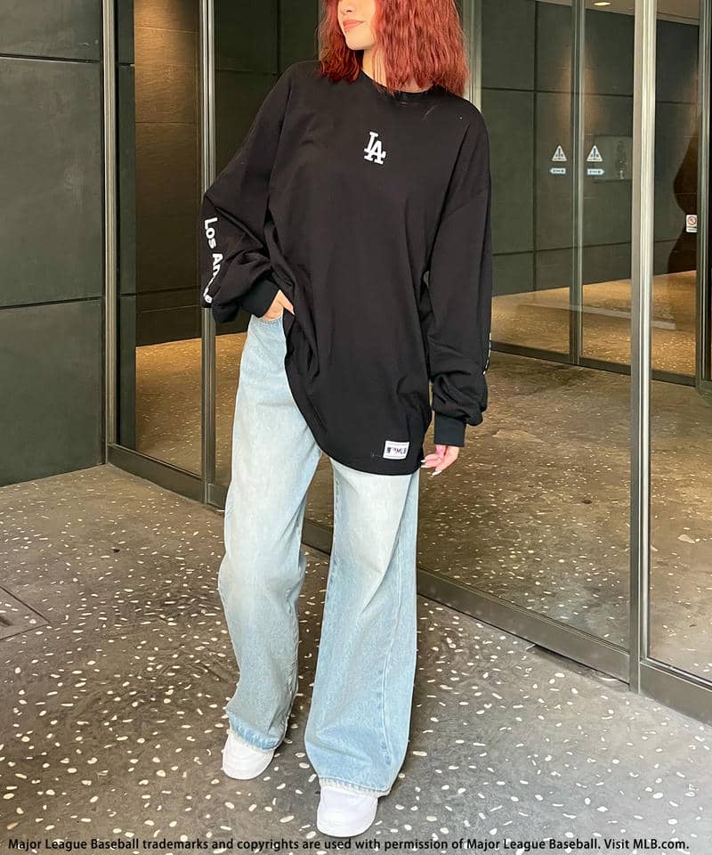 【MLB】刺繍ロゴロンTEE 詳細画像 ブラック 3