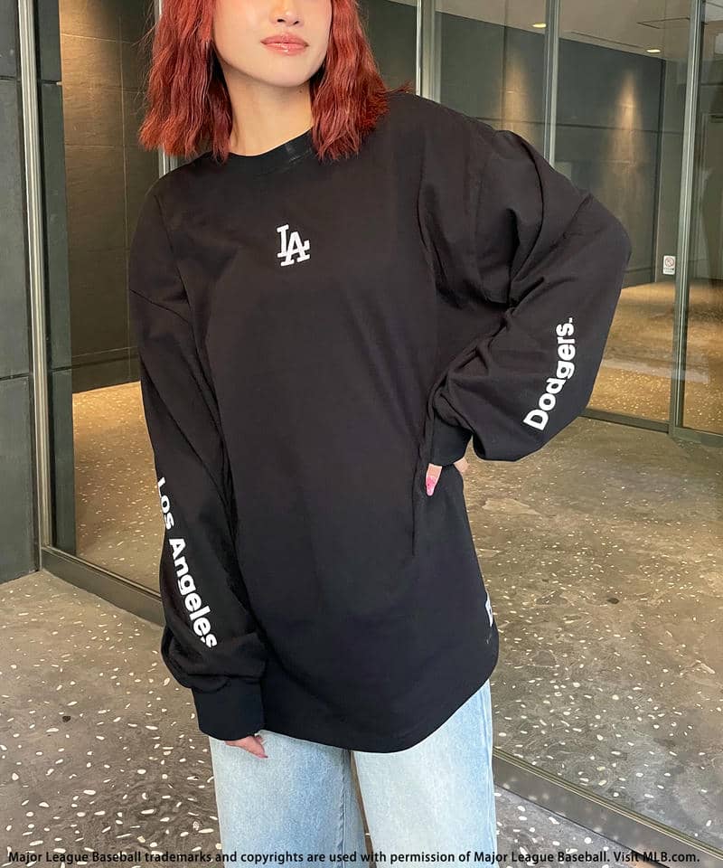 【MLB】刺繍ロゴロンTEE 詳細画像 ブラック 4