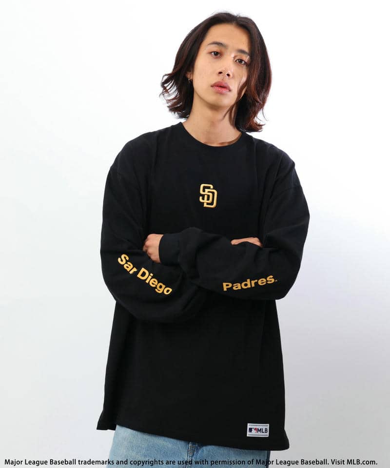 【MLB】刺繍ロゴロンTEE 詳細画像 ブラック系 4
