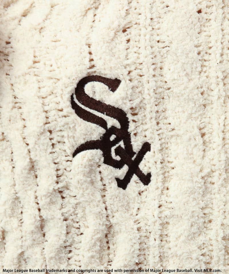 【MLB】ハイネックモールニットトップス 詳細画像 オフホワイト 11