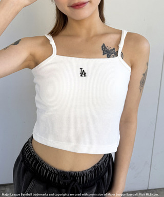 【MLB】カップ付きワンポイントロゴサーマルキャミソール