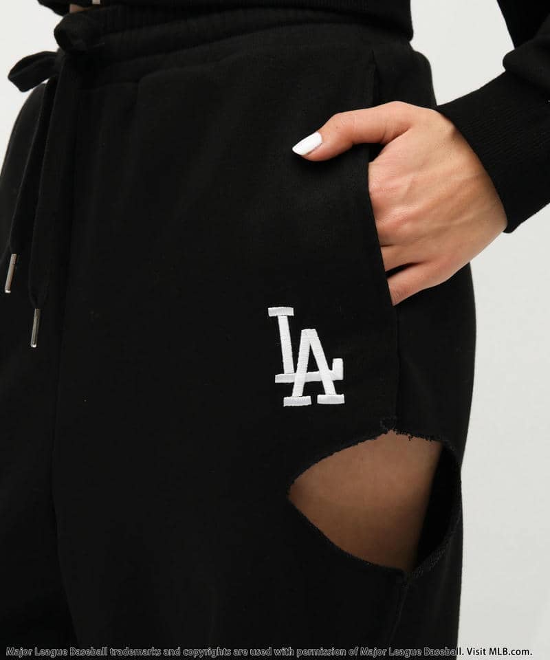 【MLB】サイドカッティングスウェットパンツ 詳細画像 ブラック 9