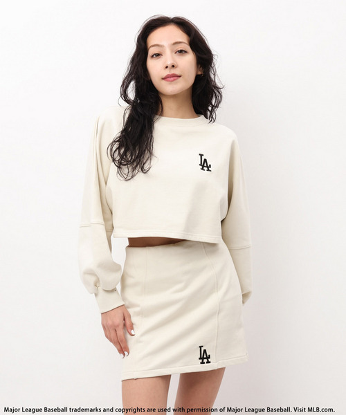 【MLB】刺しゅうロゴドルマンスカートセットアップ 詳細画像