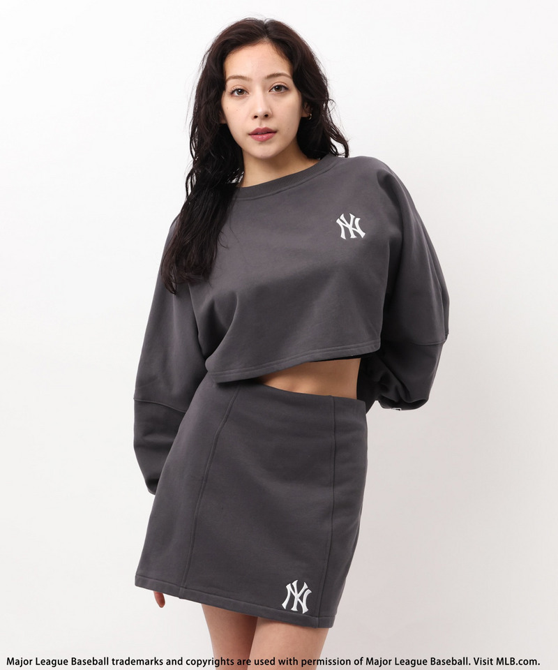 【MLB】刺しゅうロゴドルマンスカートセットアップ 詳細画像 ブラック 1