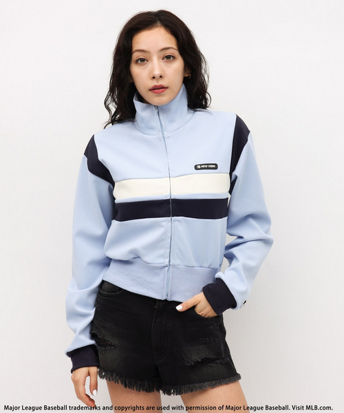 【MLB】シリコンワッペンロゴトラックジャケット 詳細画像