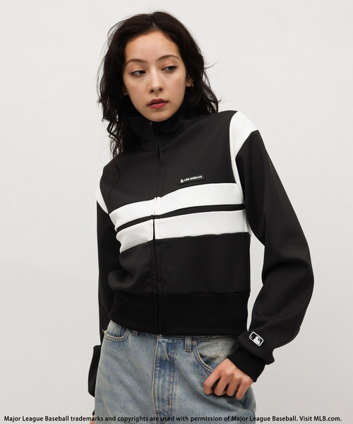 【MLB】シリコンワッペンロゴトラックジャケット 詳細画像