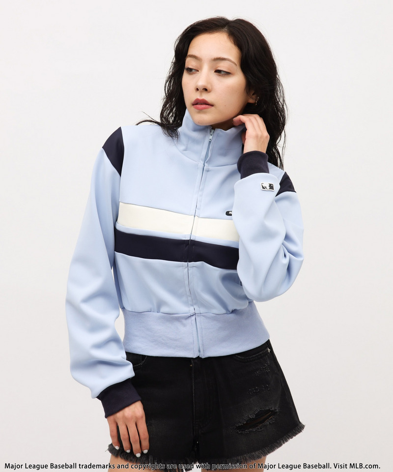 【MLB】シリコンワッペンロゴトラックジャケット 詳細画像 ブルー 2