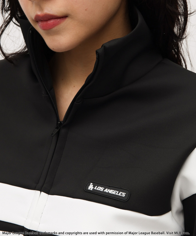 【MLB】シリコンワッペンロゴトラックジャケット 詳細画像 ブラック 11