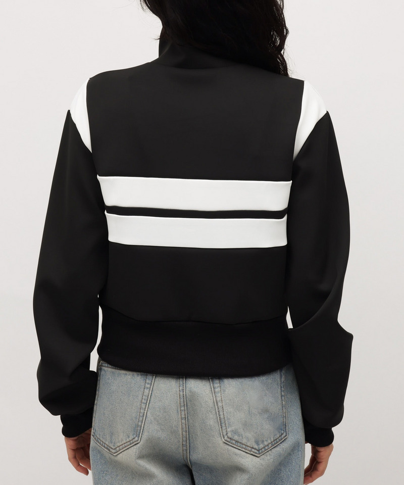 【MLB】シリコンワッペンロゴトラックジャケット 詳細画像 ブラック 9