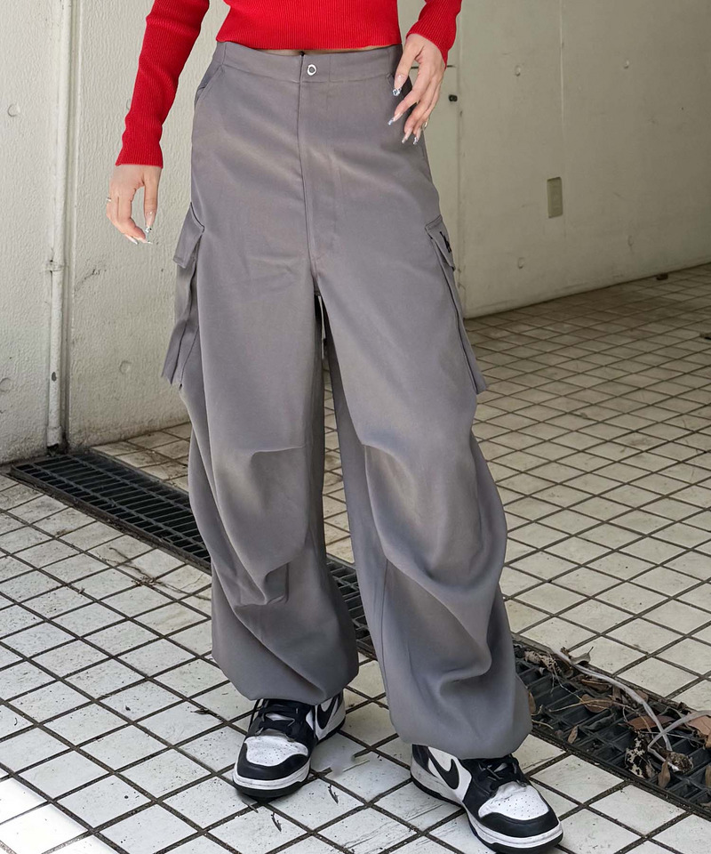 【MLB】タックカーゴパンツ 詳細画像 グレー 6