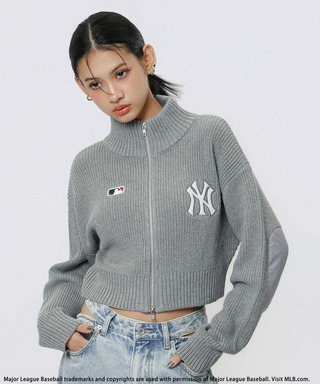 【MLB】ロゴZIPニット