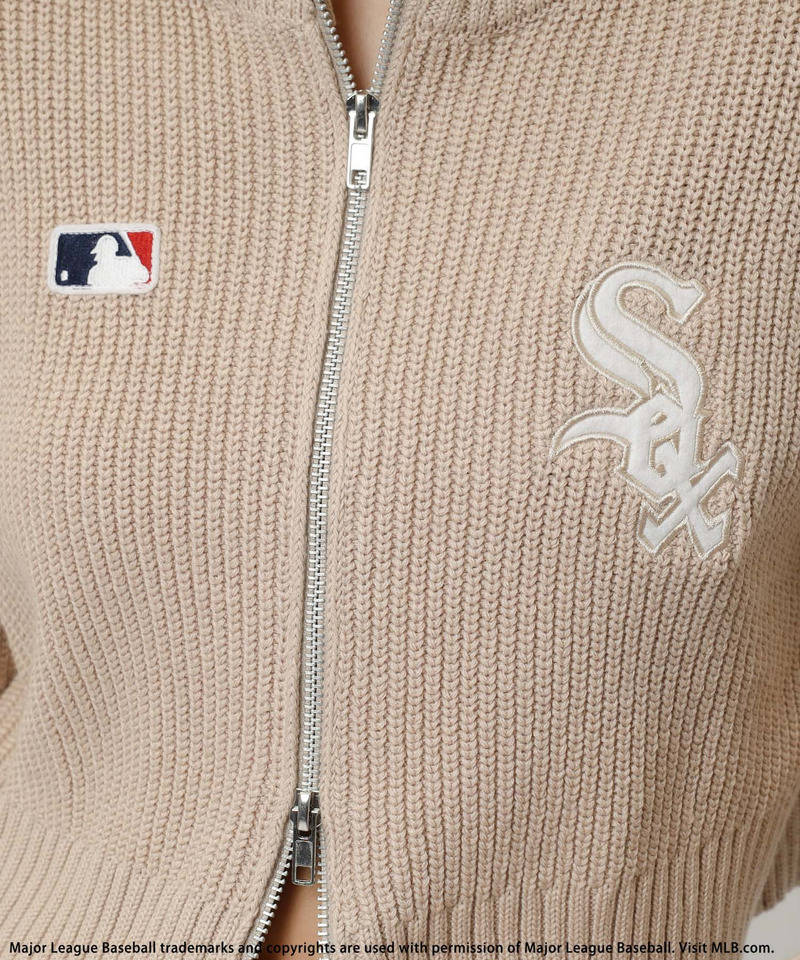【MLB】ロゴZIPニット 詳細画像 ベージュ 17