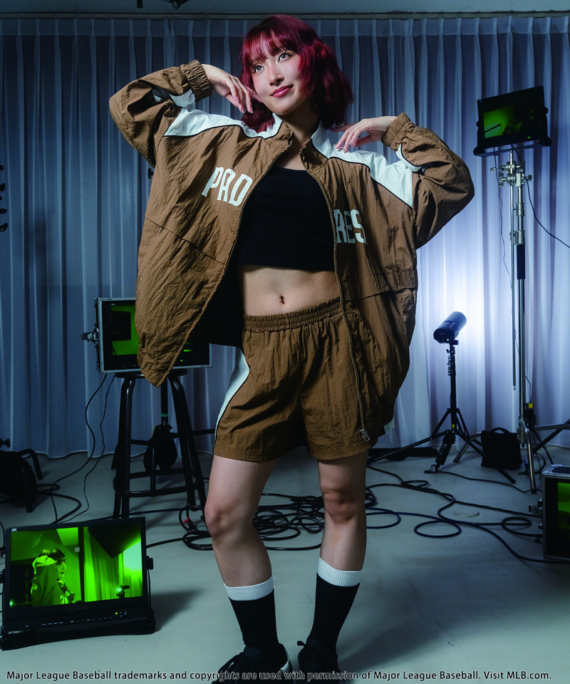 【MLB】ナイロントラックセットアップ 詳細画像 ブラウン 13