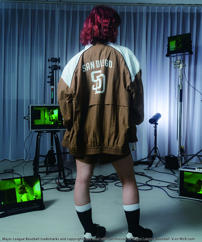 【MLB】ナイロントラックセットアップ 詳細画像 ブラウン 14