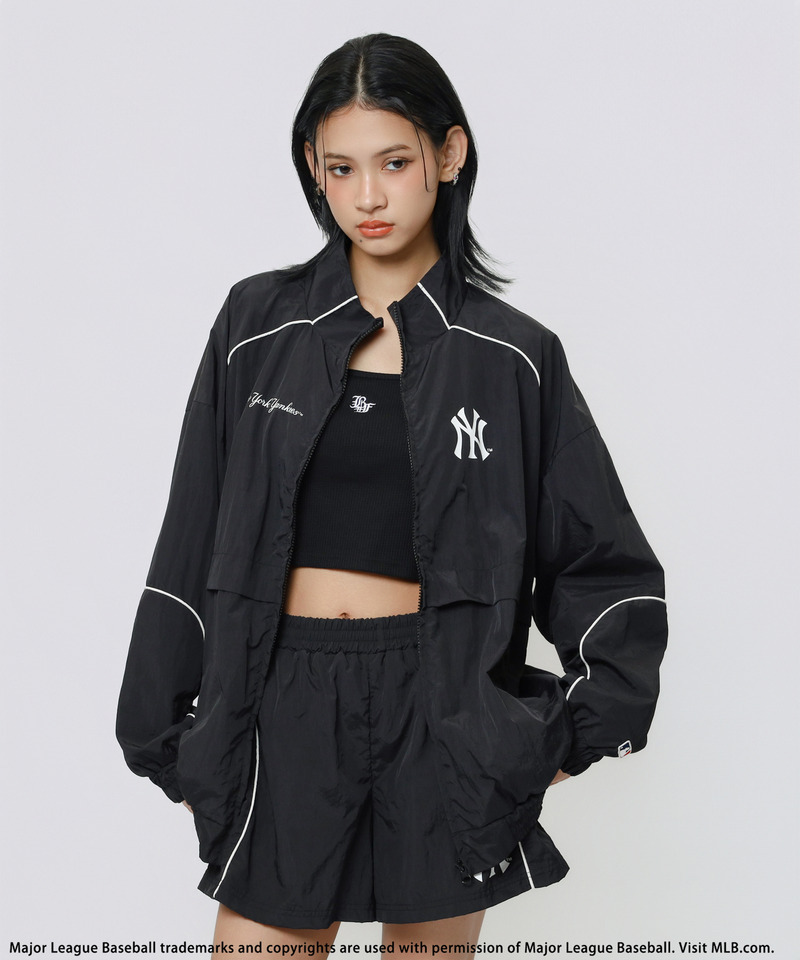 【MLB】ナイロントラックセットアップ 詳細画像 ブラック 1