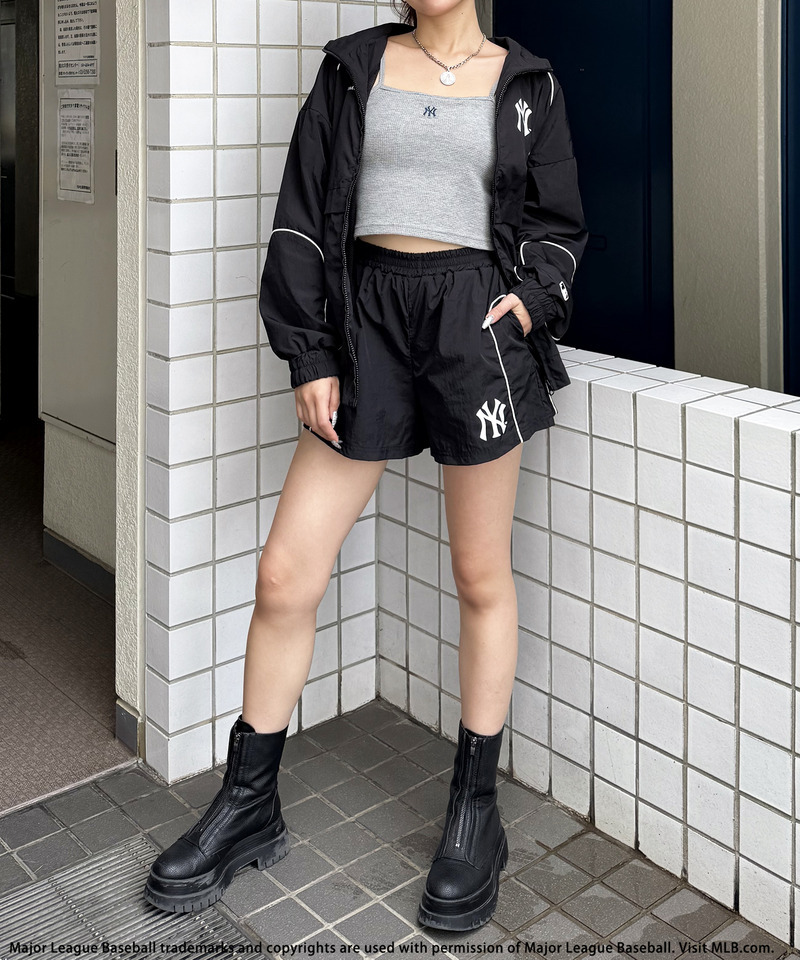 【MLB】ナイロントラックセットアップ 詳細画像 ブラック 6