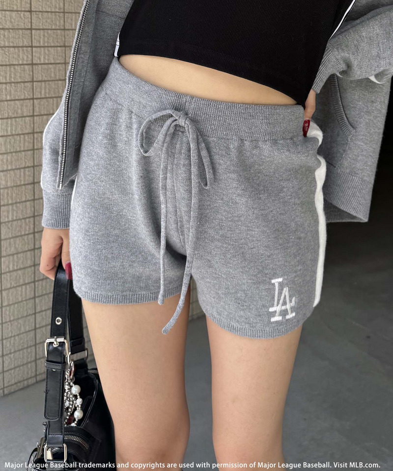 【MLB】刺しゅうロゴニットセットアップ 詳細画像 グレー 5