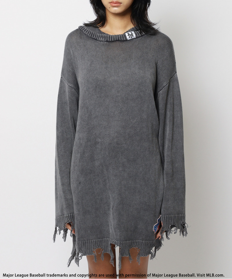 【MLB】クラッシュニットワンピース 詳細画像 ブラック 7