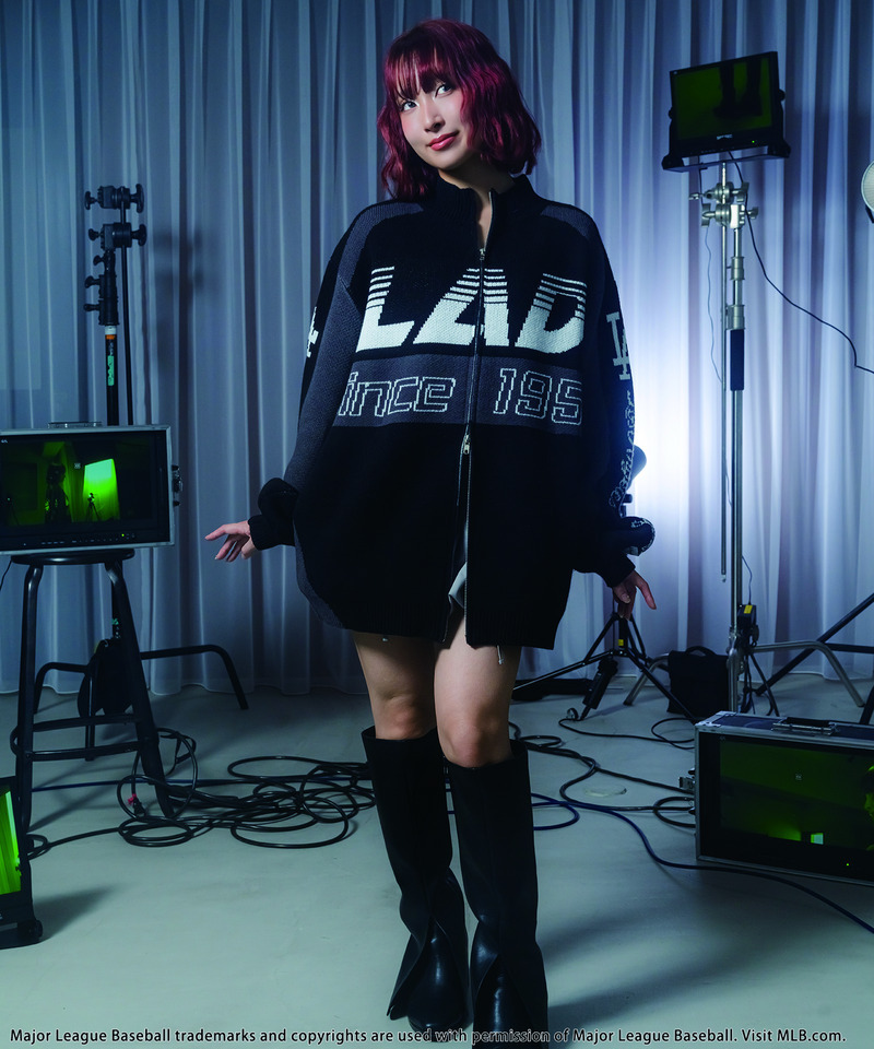 MLB】ダブルZIPロゴニットカーデ｜BACK TO THE FIELD バックトゥザ