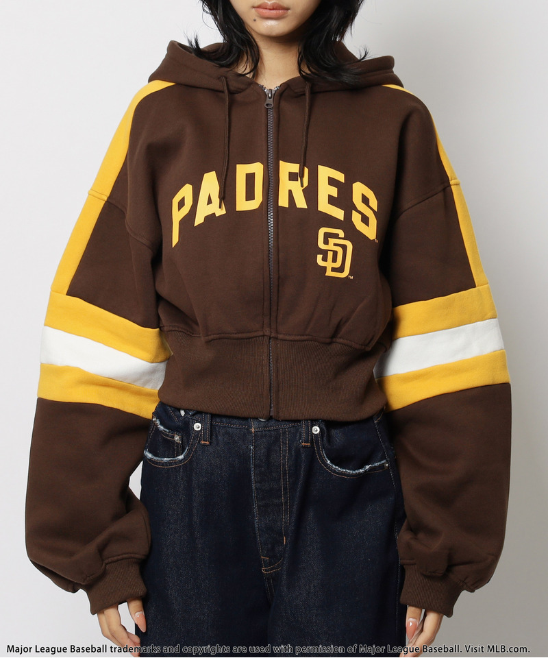 【MLB】配色ロゴZIPパーカー 詳細画像 BR 12