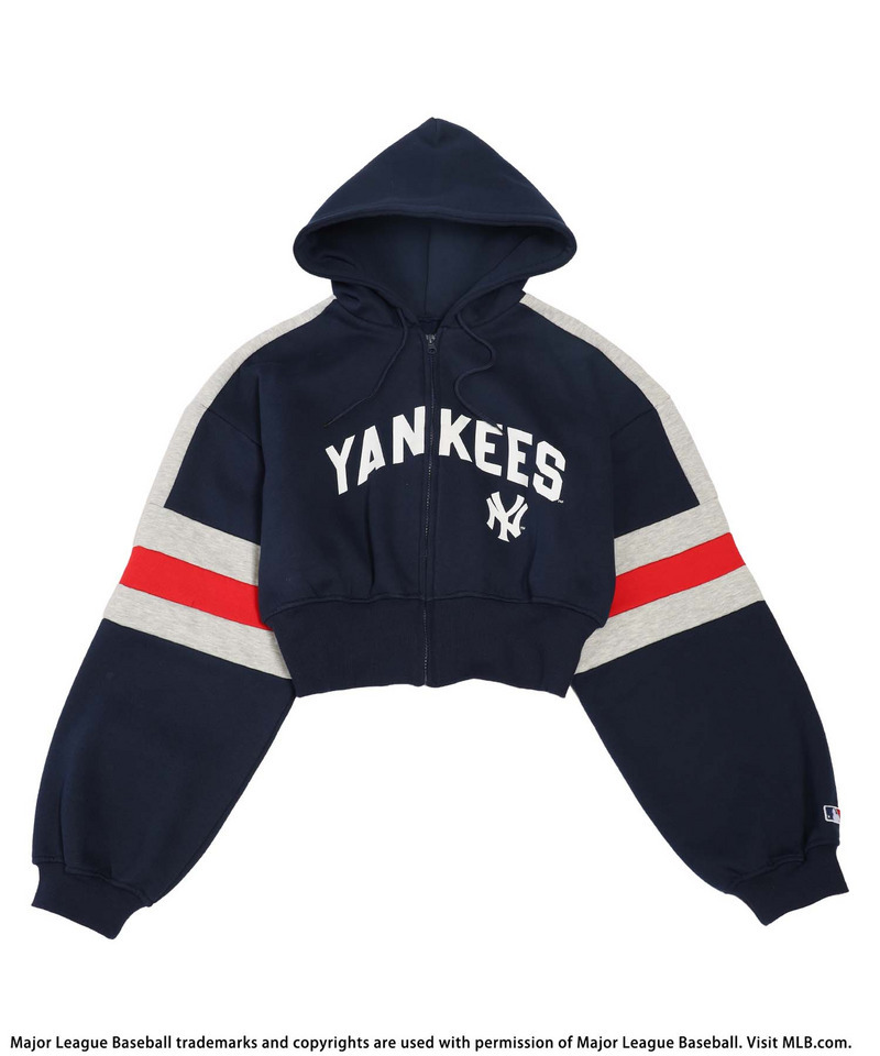 【MLB】配色ロゴZIPパーカー 詳細画像 ネイビー 10