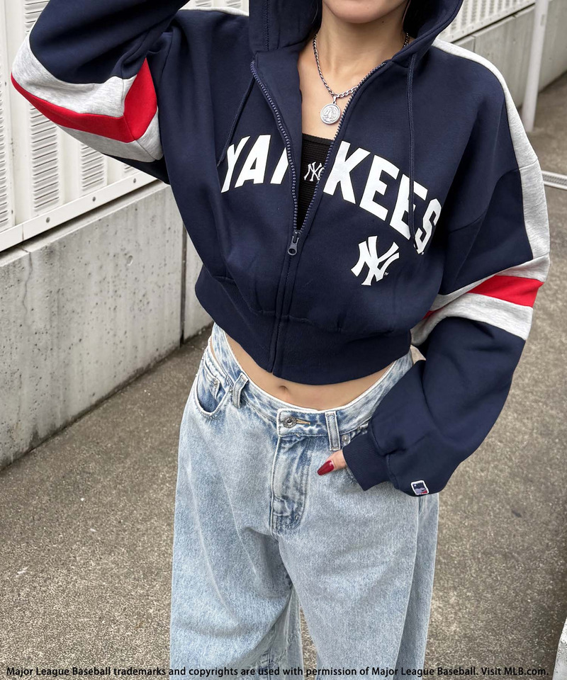 【MLB】配色ロゴZIPパーカー 詳細画像 NY 5