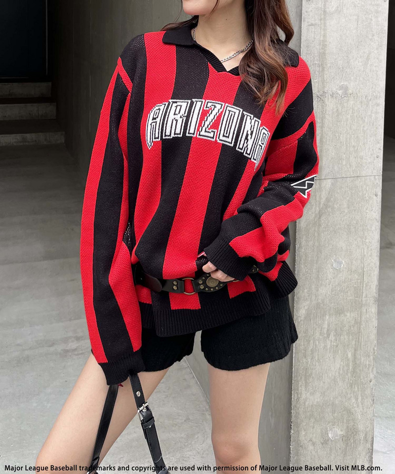 【MLB】ユニフォーム風オーバーニット 詳細画像 RE 4