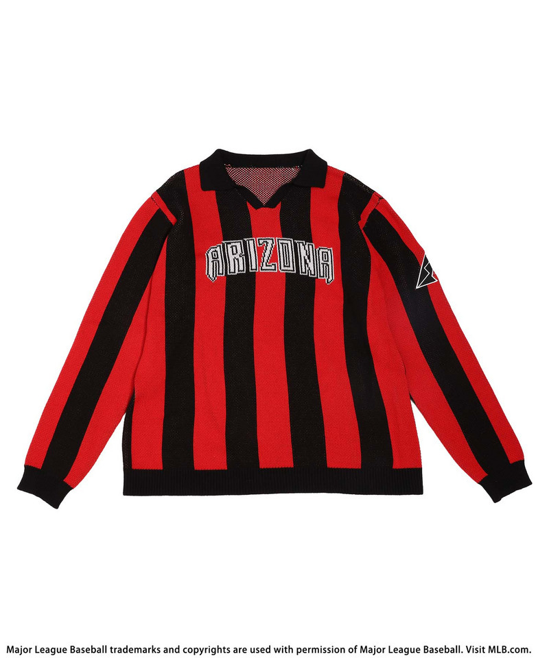 【MLB】ユニフォーム風オーバーニット 詳細画像 レッド 6