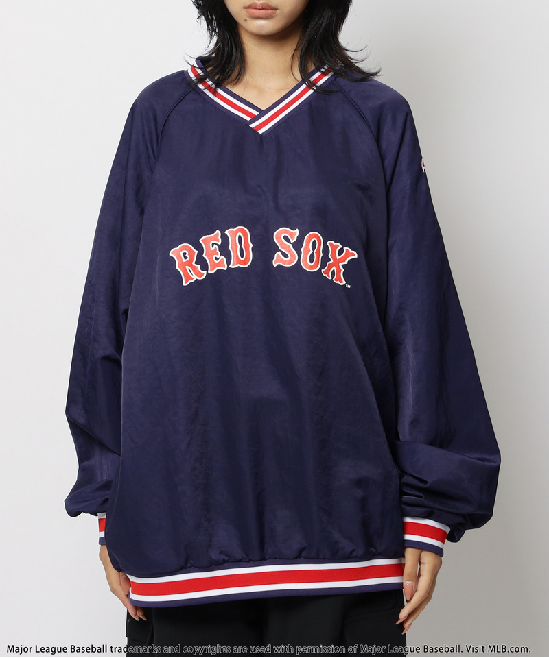 【MLB】刺しゅうロゴナイロンプルオーバー 詳細画像 ネイビー 11