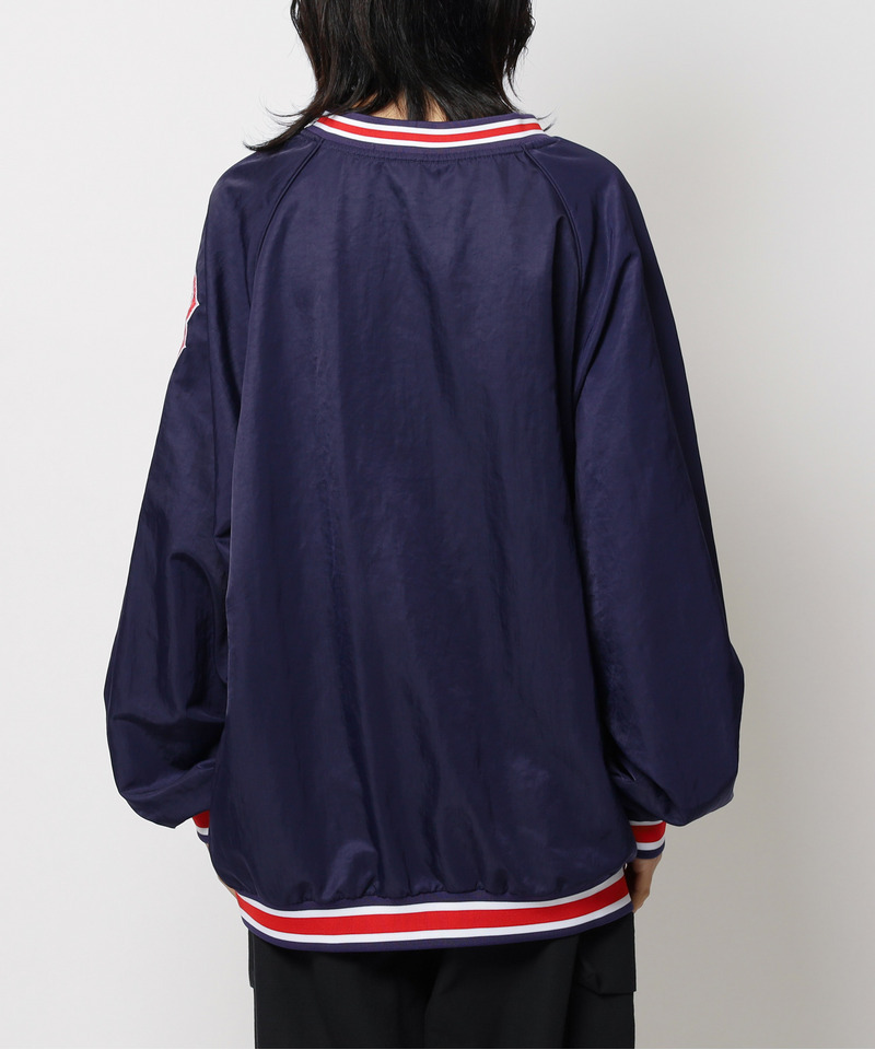 【MLB】刺しゅうロゴナイロンプルオーバー 詳細画像 ネイビー 13