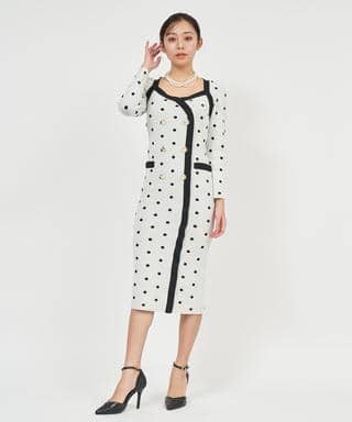 配色ドーリータイトワンピース