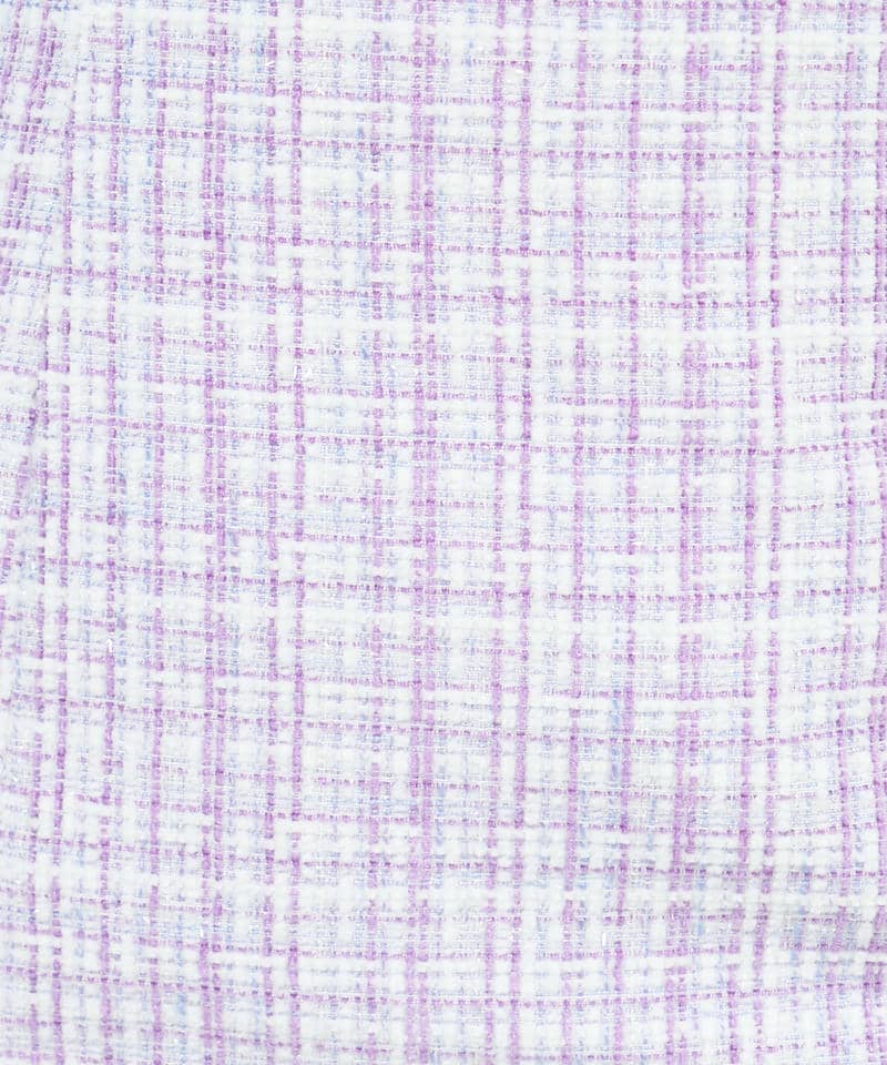 ホルターネックファンシーツイードワンピース 詳細画像 パープル 7