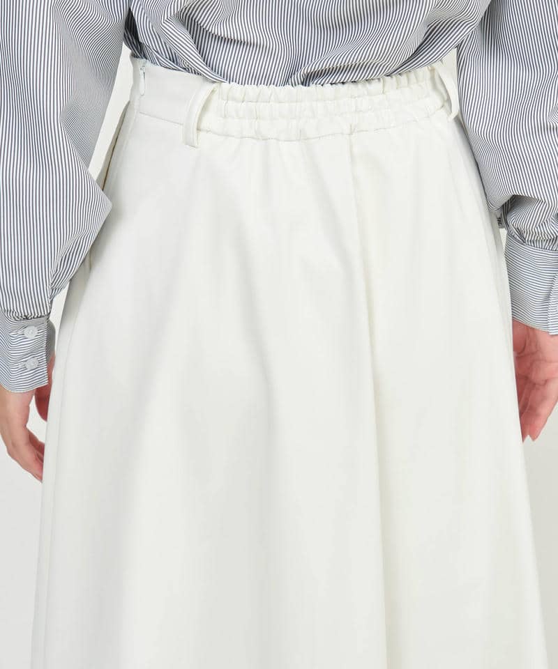 インナー付スリットフレアレザースカート 詳細画像 オフホワイト 7