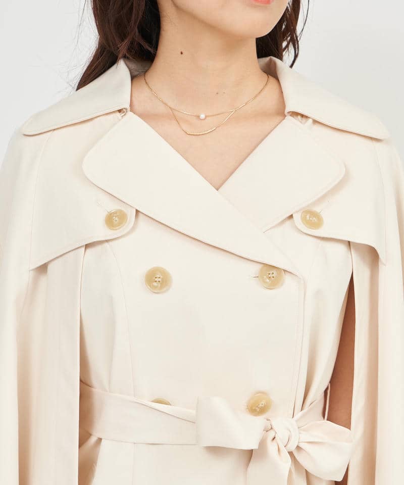2wayケープトレンチジャケット 詳細画像 オフホワイト 4