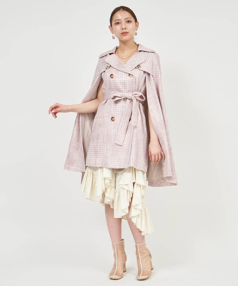 2wayケープトレンチジャケット 詳細画像 ピンク 1