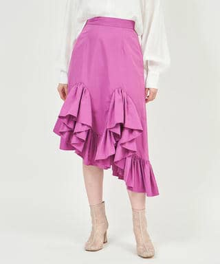 ラッフルフリルデザインスカート