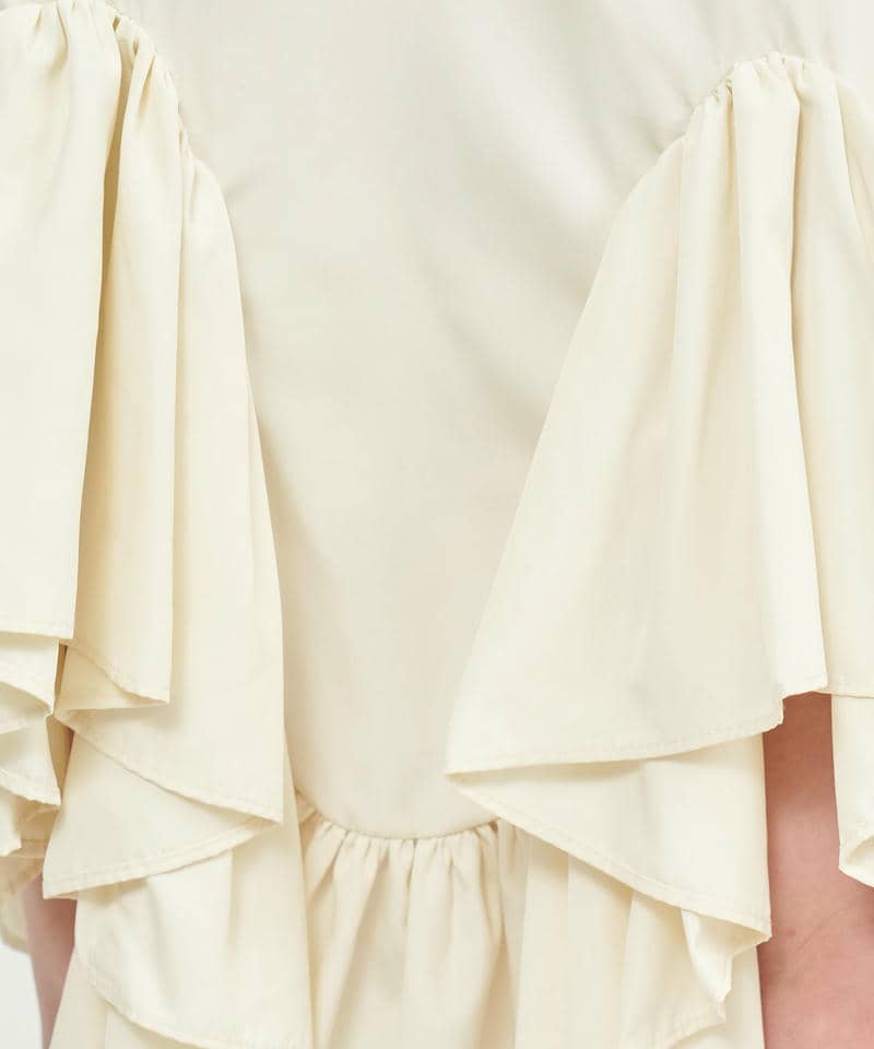 ラッフルフリルデザインスカート 詳細画像 オフホワイト 7
