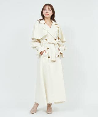 2wayケープ付トレンチコート