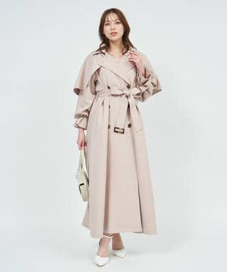 2wayケープ付トレンチコート