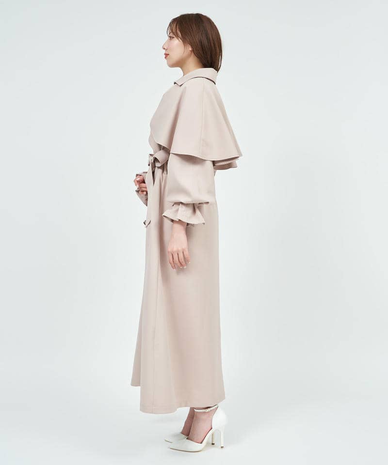 2wayケープ付トレンチコート 詳細画像 ベージュ 2