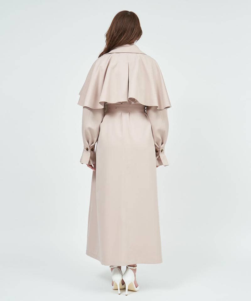 2wayケープ付トレンチコート 詳細画像 ベージュ 3
