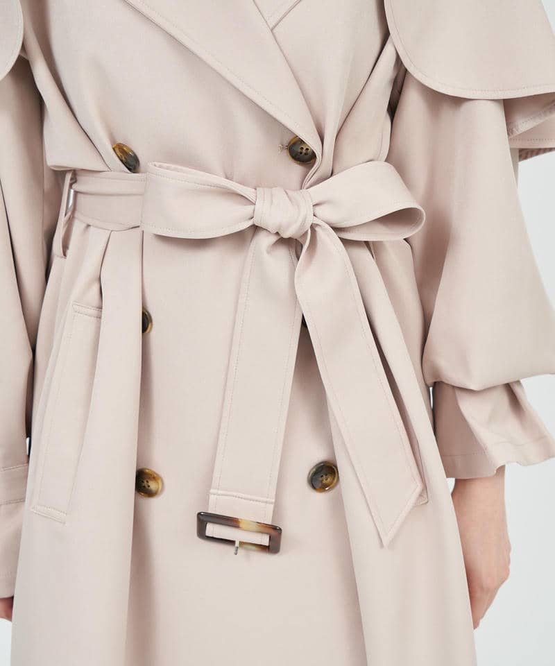 2wayケープ付トレンチコート 詳細画像 ベージュ 5