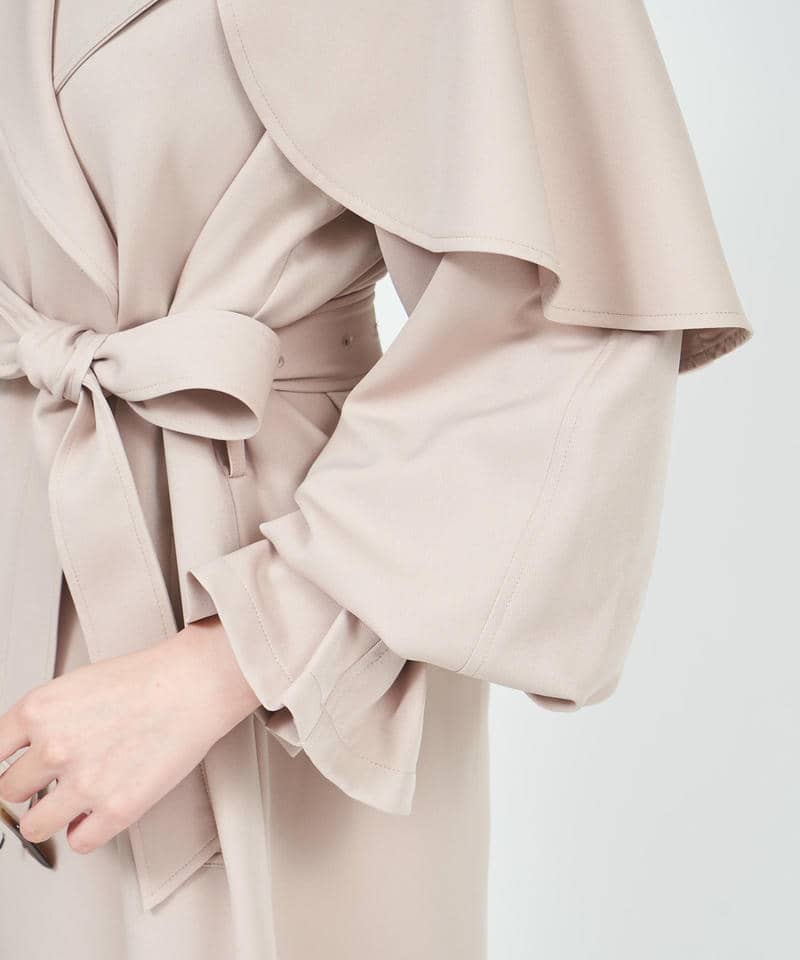 2wayケープ付トレンチコート 詳細画像 ベージュ 6