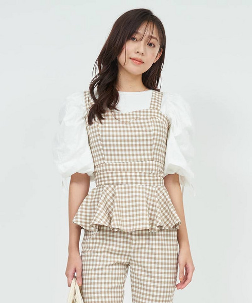 2wayギンガムビスチェ 詳細画像